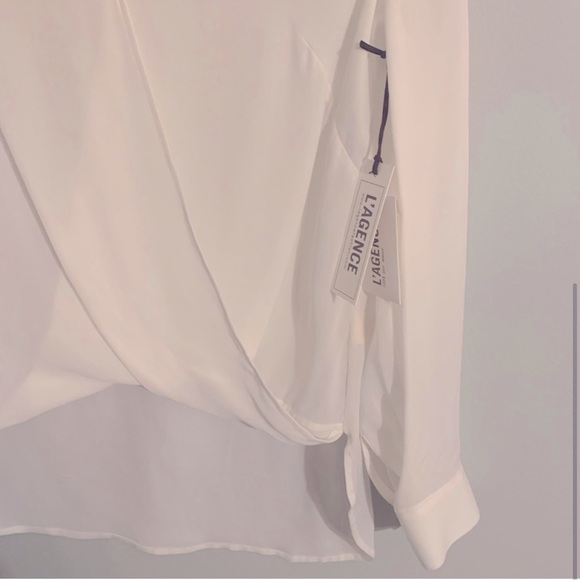 L’Agence Silk Ivory Blouse. - Picture 4 of 5